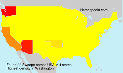 Surname Sweepe in USA Surname Sweepe in USA