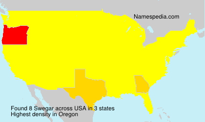 Surname Swegar in USA Surname Swegar in USA