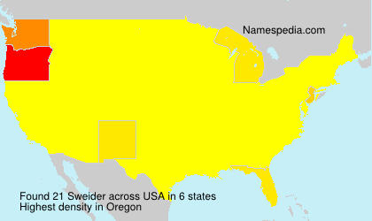 Surname Sweider in USA Surname Sweider in USA