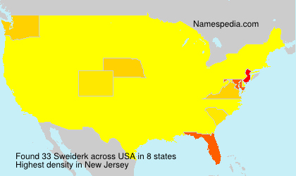 Surname Sweiderk in USA Surname Sweiderk in USA