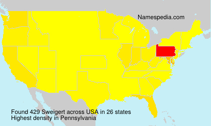 Surname Sweigert in USA Surname Sweigert in USA