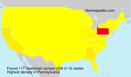 Surname Sweinhart in USA Surname Sweinhart in USA