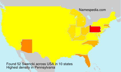 Surname Swencki in USA Surname Swencki in USA