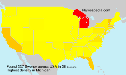 Surname Swenor in USA Surname Swenor in USA