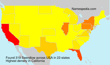 Surname Swerdlow in USA Surname Swerdlow in USA
