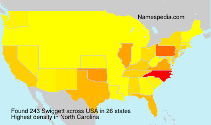 Surname Swiggett in USA Surname Swiggett in USA