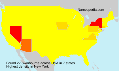 Surname Swinbourne in USA Surname Swinbourne in USA