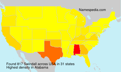 Surname Swindall in USA Surname Swindall in USA