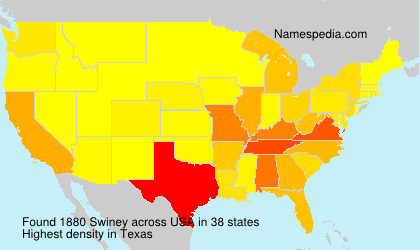 Surname Swiney in USA Surname Swiney in USA