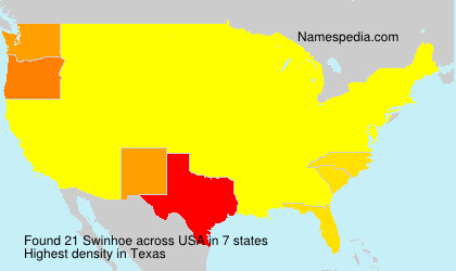 Surname Swinhoe in USA Surname Swinhoe in USA