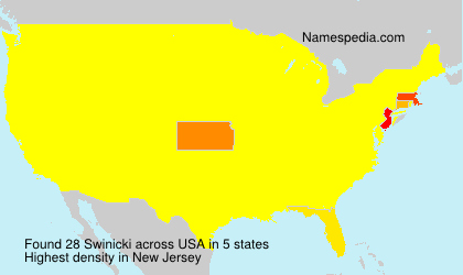 Surname Swinicki in USA Surname Swinicki in USA