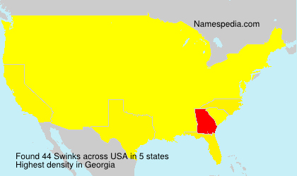 Surname Swinks in USA Surname Swinks in USA