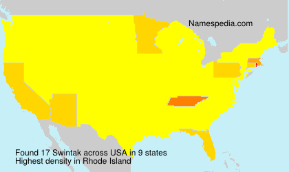 Surname Swintak in USA Surname Swintak in USA