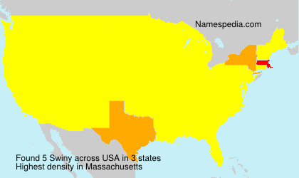 Surname Swiny in USA Surname Swiny in USA