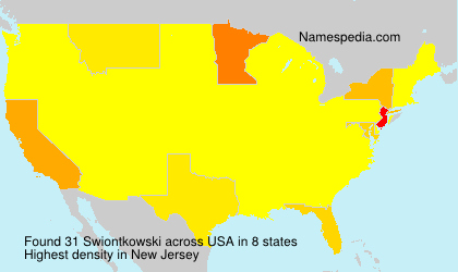 Surname Swiontkowski in USA Surname Swiontkowski in USA