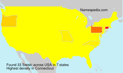 Surname Swiski in USA Surname Swiski in USA