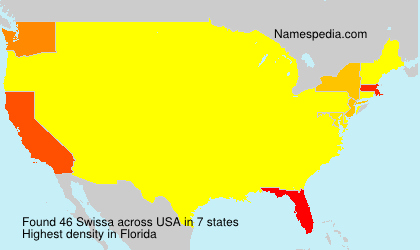 Surname Swissa in USA Surname Swissa in USA