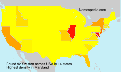 Surname Swiston in USA Surname Swiston in USA