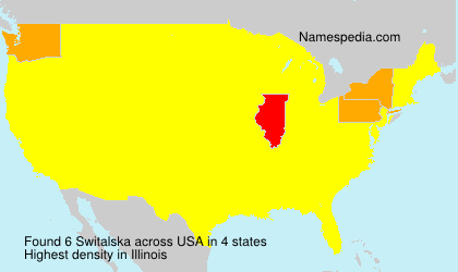 Surname Switalska in USA Surname Switalska in USA