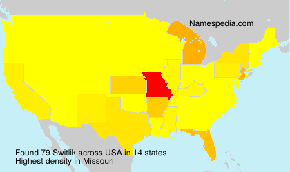 Surname Switlik in USA Surname Switlik in USA