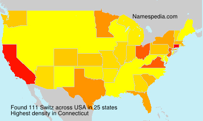 Surname Switz in USA Surname Switz in USA