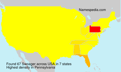 Surname Swoager in USA Surname Swoager in USA