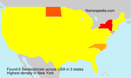 Surname Swobodzinski in USA Surname Swobodzinski in USA