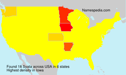 Surname Syata in USA Surname Syata in USA