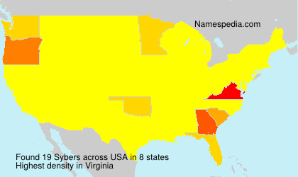 Surname Sybers in USA Surname Sybers in USA