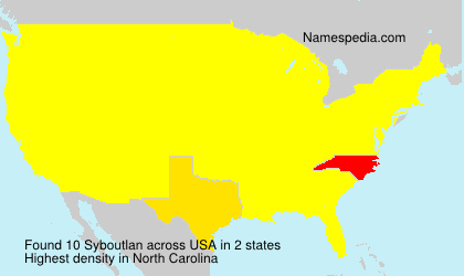 Surname Syboutlan in USA Surname Syboutlan in USA