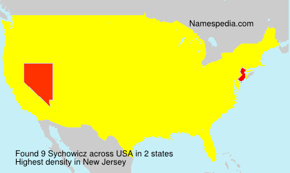 Surname Sychowicz in USA Surname Sychowicz in USA