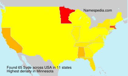Surname Syde in USA Surname Syde in USA