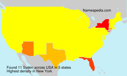Surname Syden in USA Surname Syden in USA