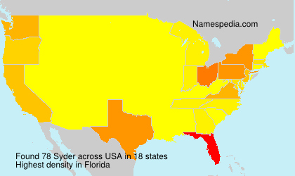 Surname Syder in USA Surname Syder in USA