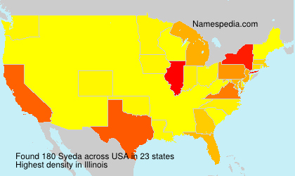 Surname Syeda in USA Surname Syeda in USA