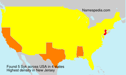 Surname Syk in USA Surname Syk in USA