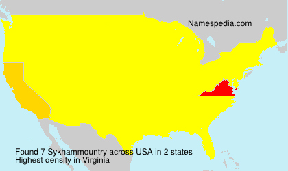 Surname Sykhammountry in USA Surname Sykhammountry in USA