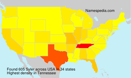 Surname Syler in USA Surname Syler in USA