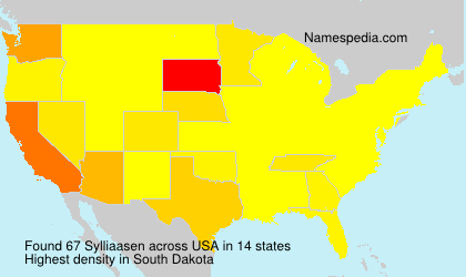 Surname Sylliaasen in USA Surname Sylliaasen in USA