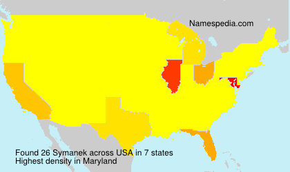 Surname Symanek in USA Surname Symanek in USA