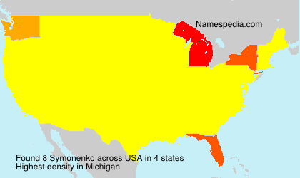 Surname Symonenko in USA Surname Symonenko in USA