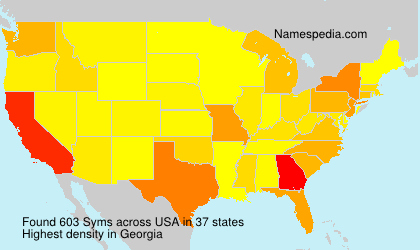 Surname Syms in USA Surname Syms in USA