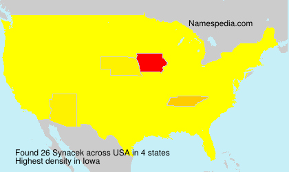 Surname Synacek in USA Surname Synacek in USA