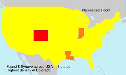 Surname Synave in USA