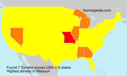 Surname Synetta in USA Surname Synetta in USA