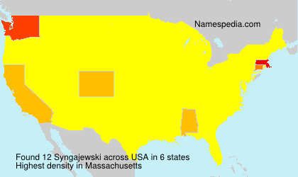 Surname Syngajewski in USA Surname Syngajewski in USA