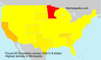 Surname Synstelien in USA Surname Synstelien in USA