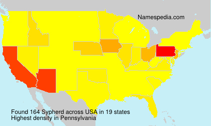 Surname Sypherd in USA Surname Sypherd in USA