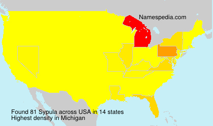 Surname Sypula in USA Surname Sypula in USA
