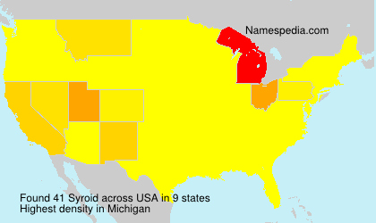 Surname Syroid in USA Surname Syroid in USA